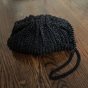 Game Raphia Braid in Black *BRAND NEW* (can be made a clutch or shoulder bag)